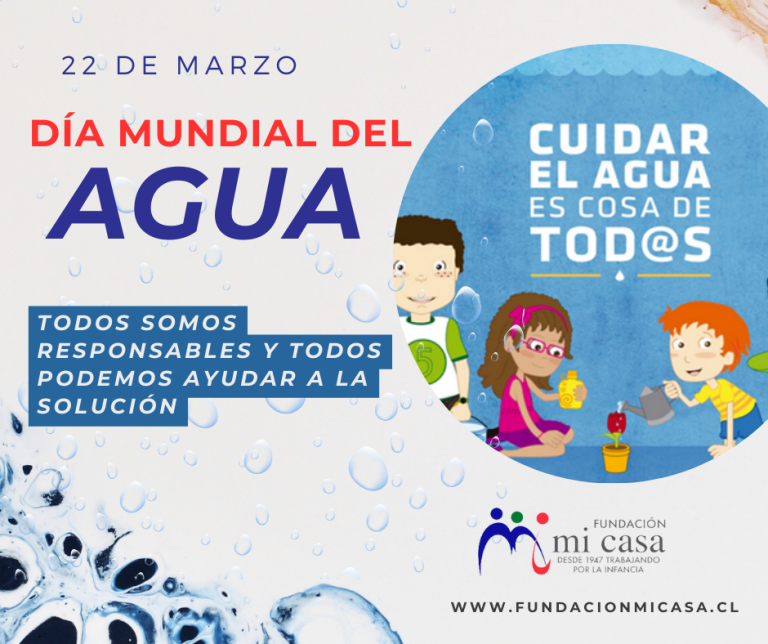 22 de marzo: DIA MUNDIAL DEL AGUA – Fundación Mi Casa