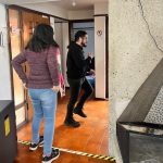 Simulacro incendio fae concep 3 bajando escaleras