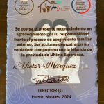 certificado Reconocimiento familias pto natales