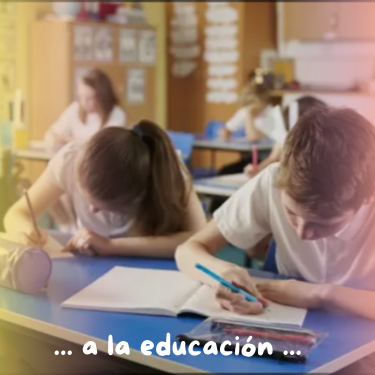 a la educación