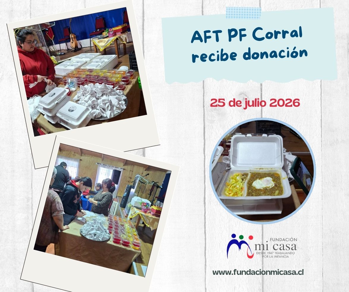 AFT PF Corral recibe donación de alimentación para familias
