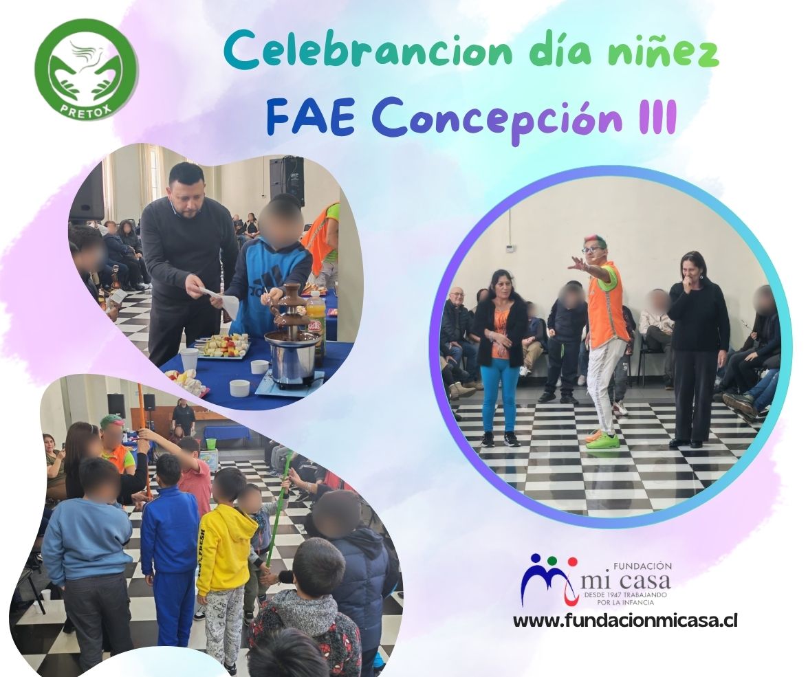 Entretenido show para día infancia en FAE Concepción III
