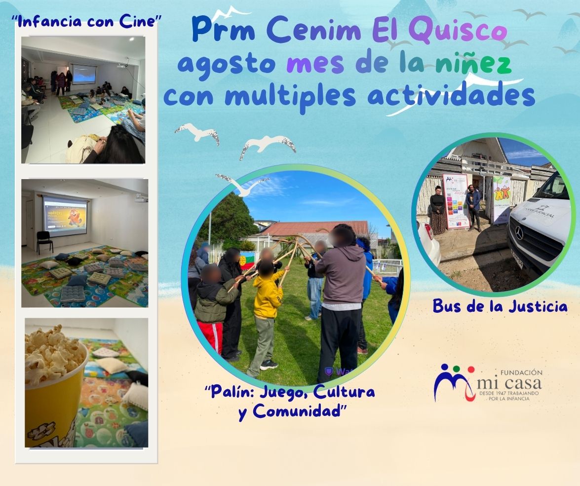 Agosto 2026 lleno de acrtividades en Prm Cenim El Quisco
