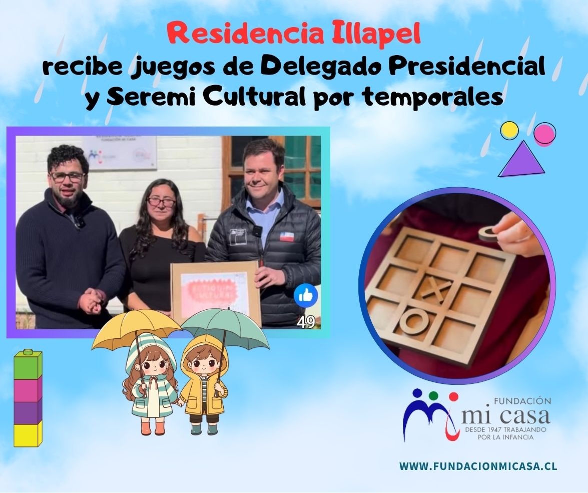 Residencia Illapel recibe donación de Juguetes de Delegación Presidencial y Seremi Cultura