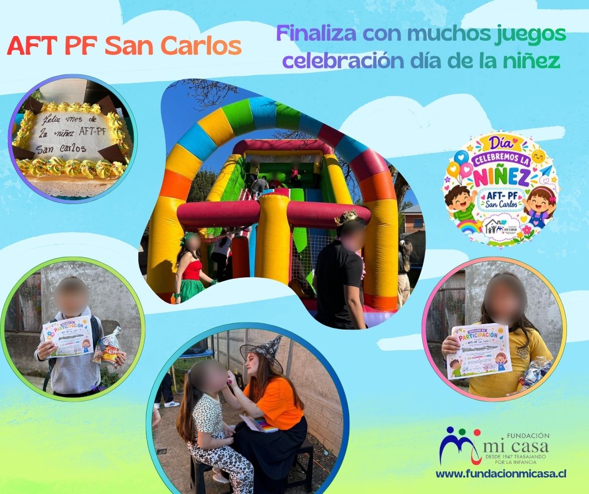 Aft Pf San Carlos con muchos juegos finalizan celebraciones de mes de Infancia 2026