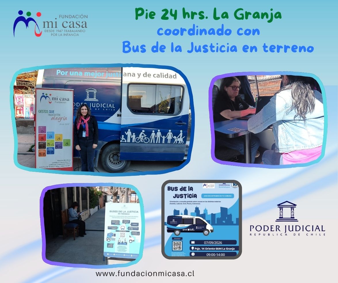 Bus de la Justicia Móvil en PIE 24 hrs. La Granja
