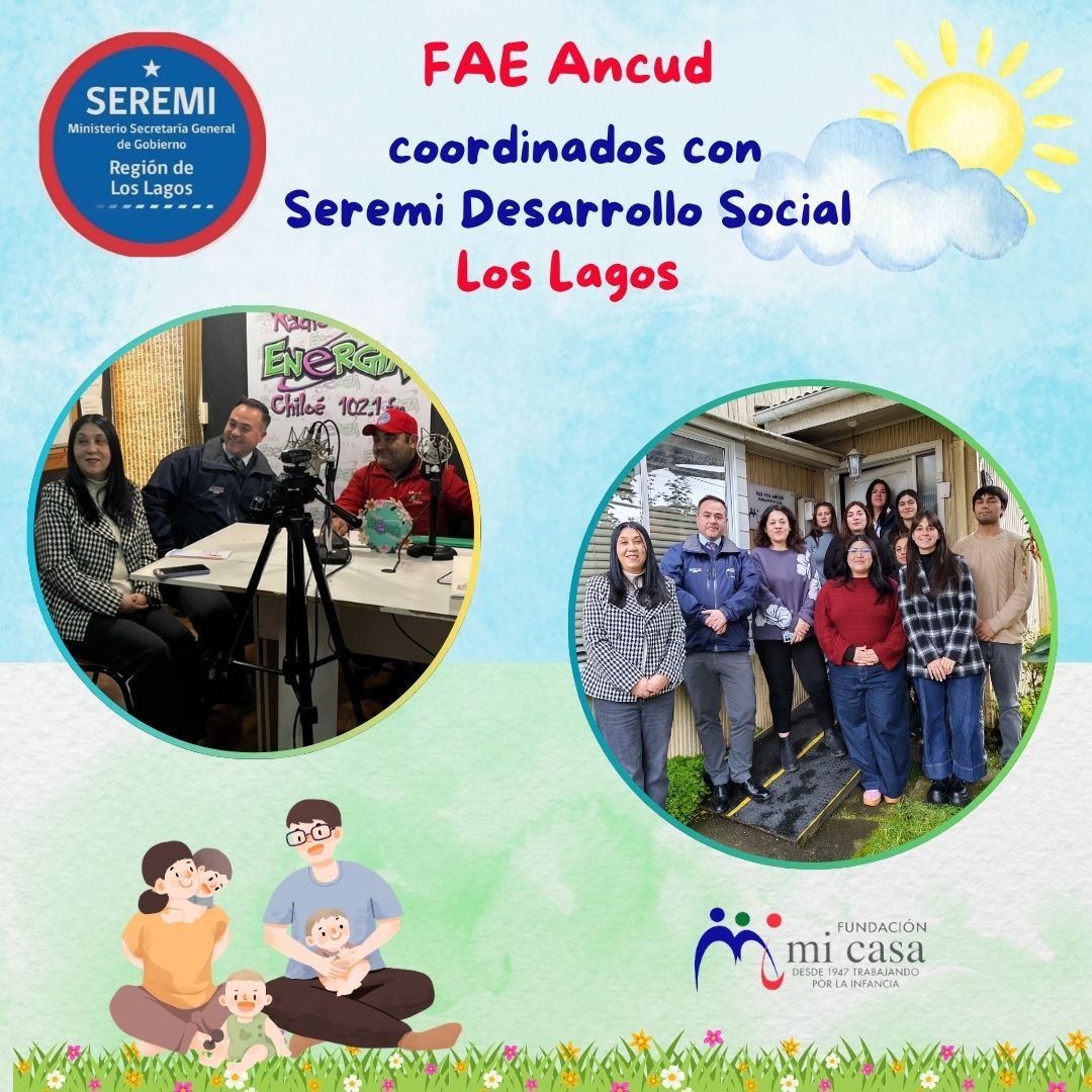 FAE Ancud en actividad difusion con Seremi de Desarrollo Social y medios de comunicación locales