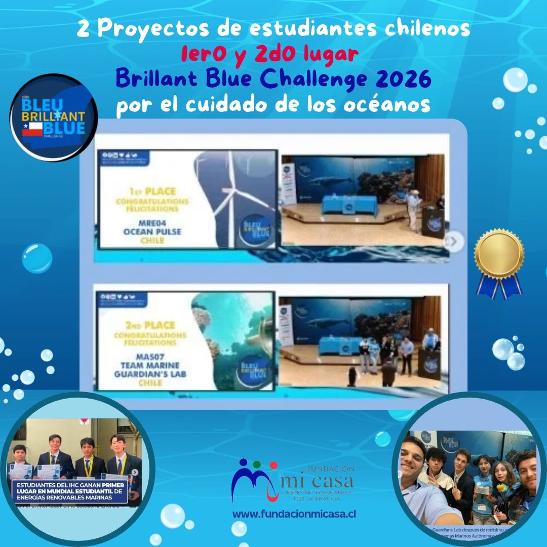 Felicitaciones a los 2 equipos de estudiantes chilenos, ganadores en Blue Brillant Challenge 2026
