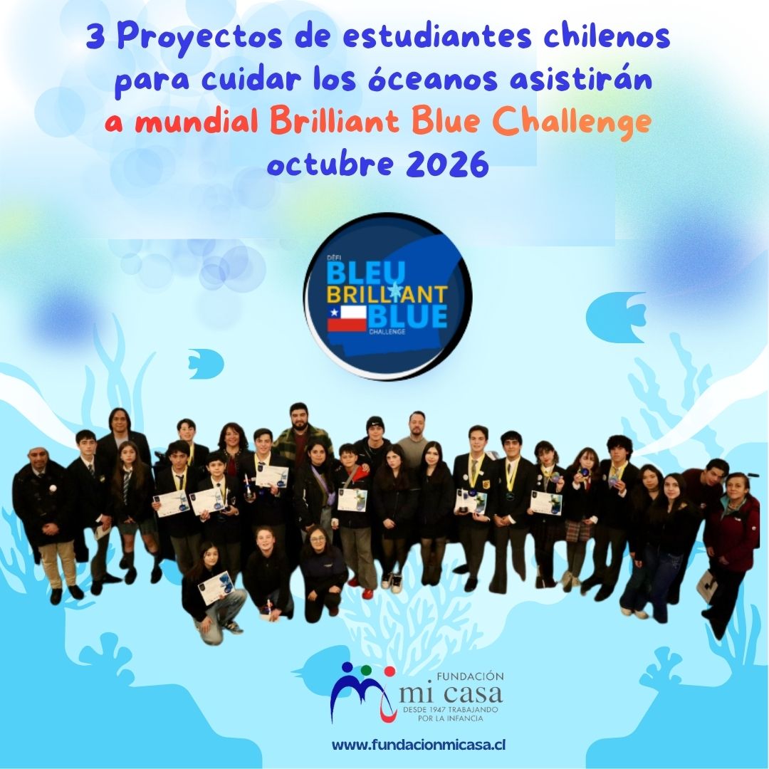 Estudiantes chilenos van a final mundial Brilliant Blue Challenge 2026 con proyectos para cuidar los océanos