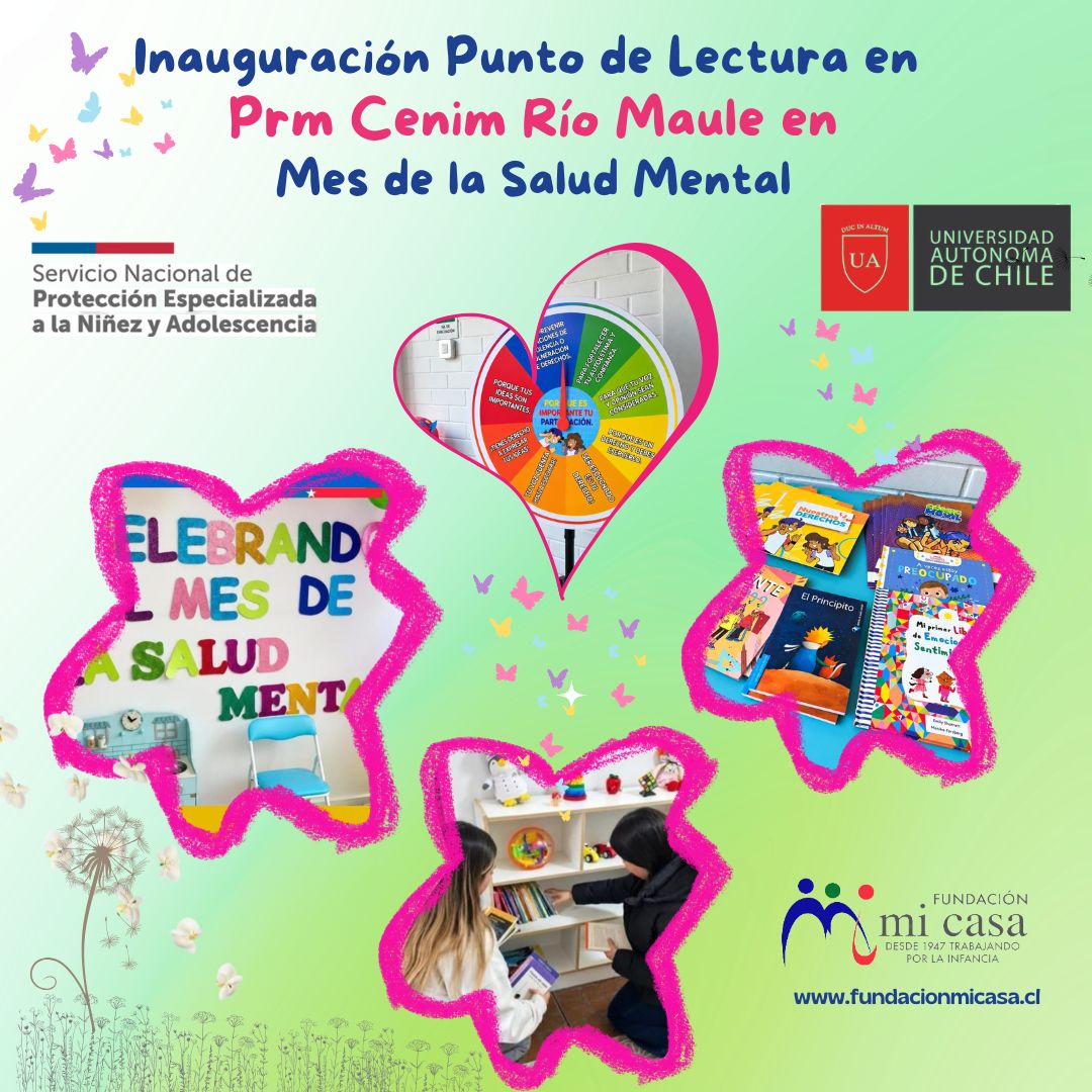 Punto de Lectura y Rincón de Participación en PRM Cenim Río Maule