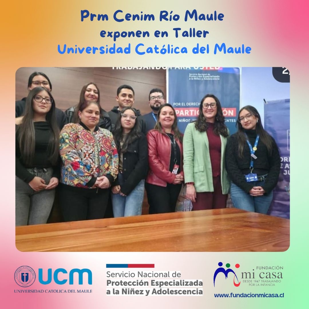 NNA del Prm Cenim Río Maule asisten a taller en Universidad Católica del Maule